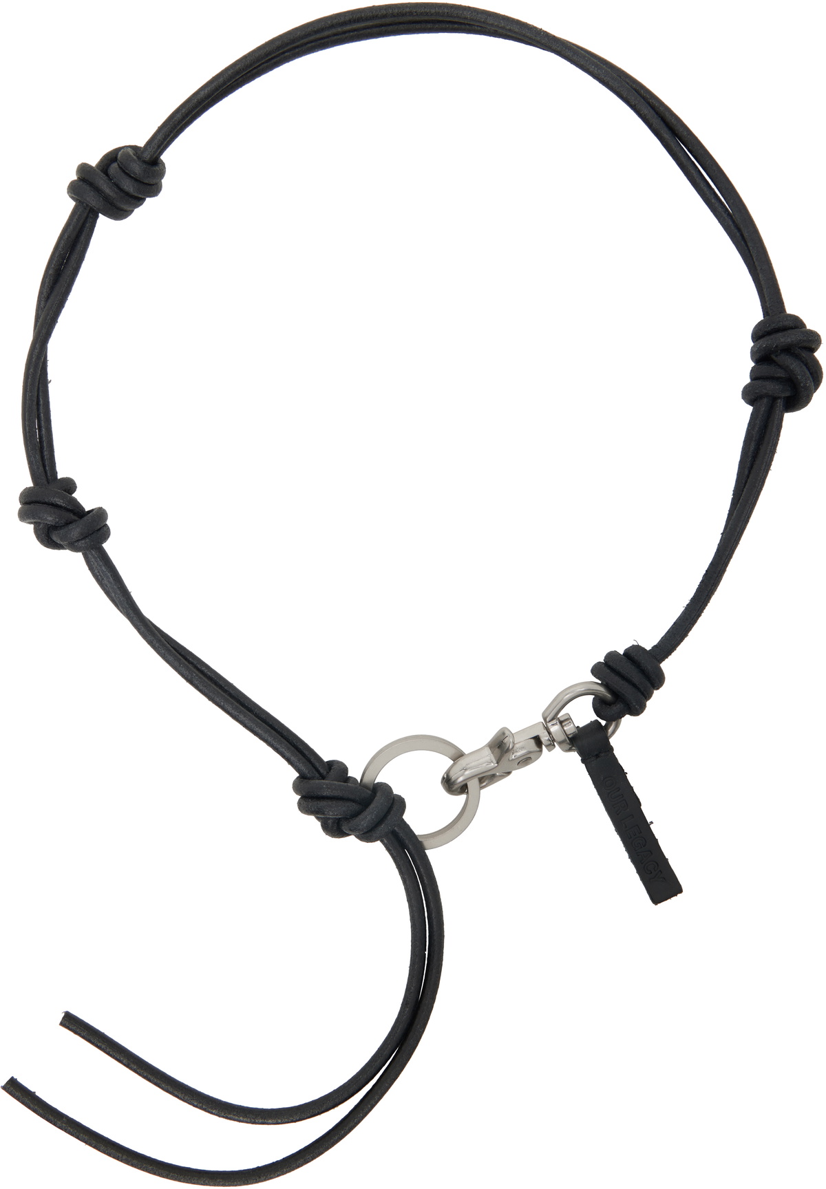 アクセサリー OUR LEGACY Black Meadow Leather Choker Our Legacy Black Meadow Leather Choker Our Legacy