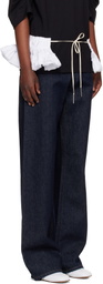 Dries Van Noten White Ruffled Cotton Waist Belt