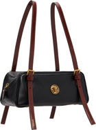 Versace Black Emblème Nappa Bowling Bag