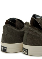 Rick Owens X Converse Dkshdw Calf-hair Sneakers Grey