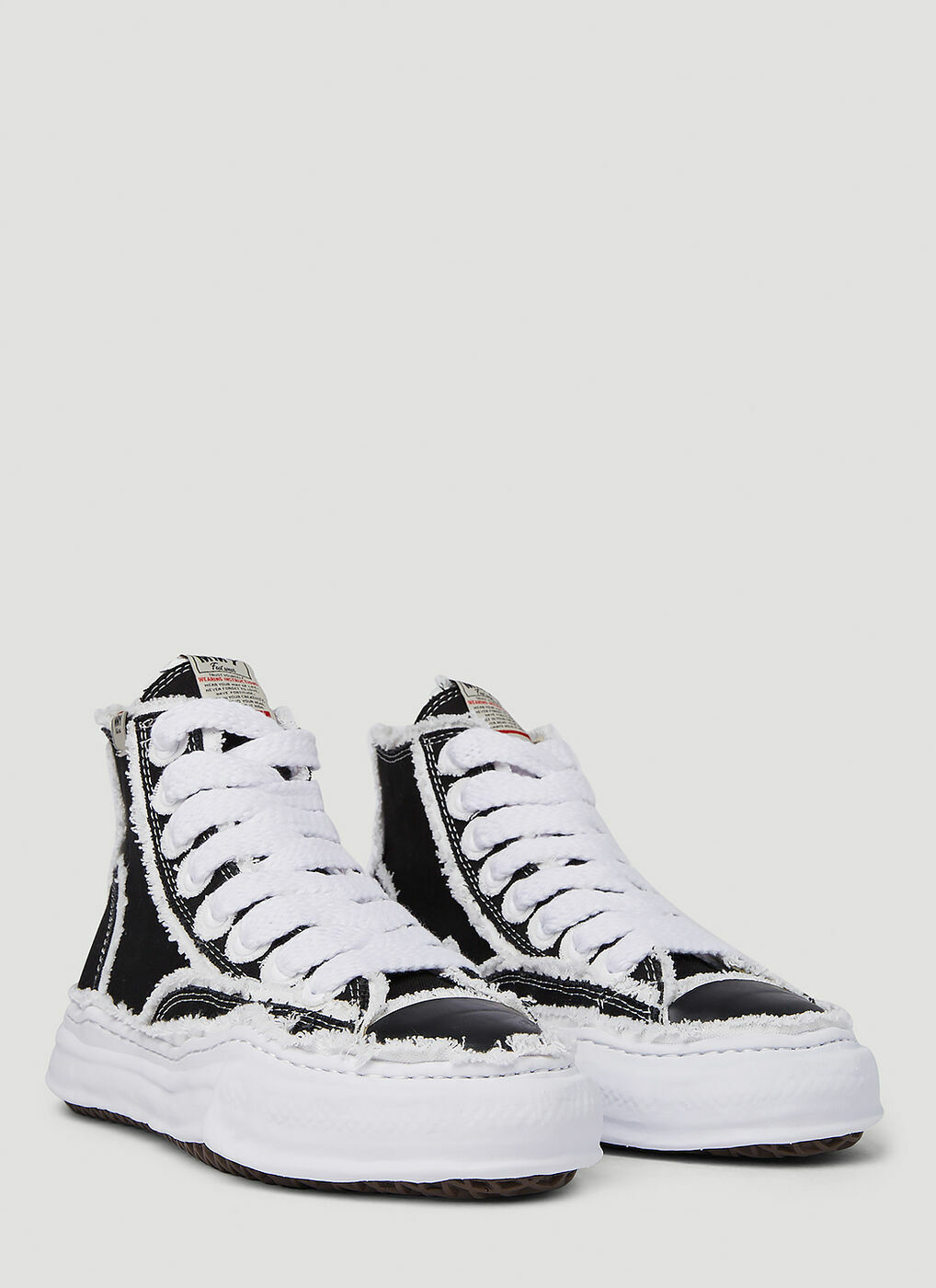 Maison Mihara Yasuhiro - Peterson High Top Sneakers in Black