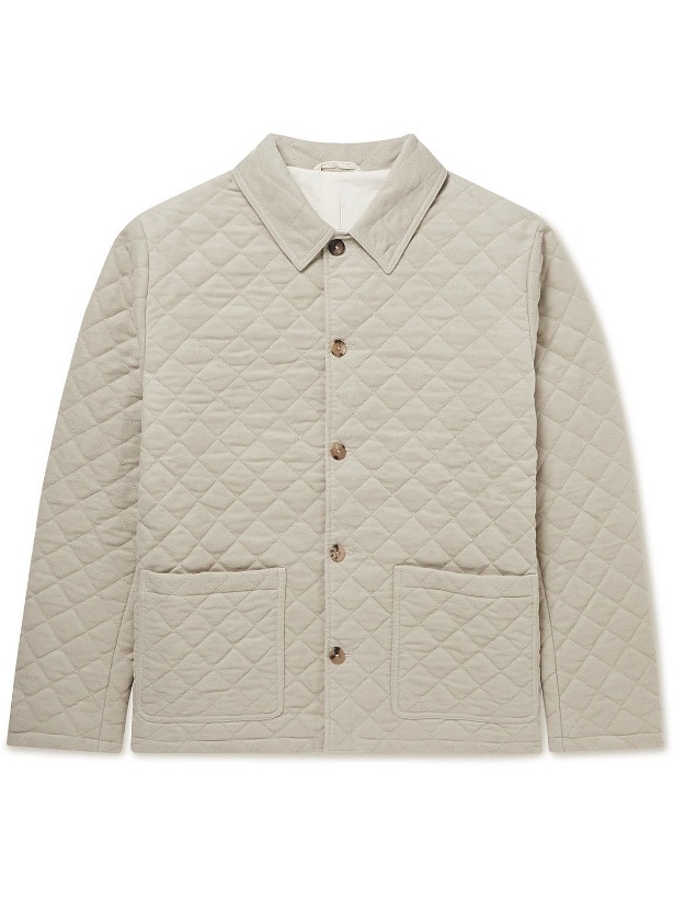 Photo: De Bonne Facture - Quilted Cotton-Moleskin Jacket - Neutrals