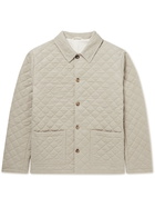 De Bonne Facture - Quilted Cotton-Moleskin Jacket - Neutrals