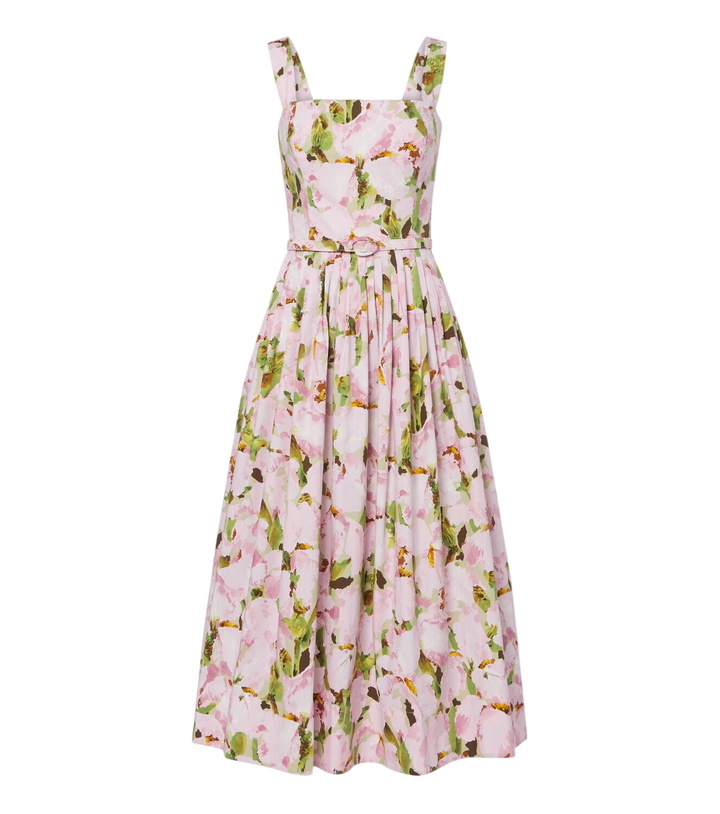 Photo: Oscar de la Renta Floral cotton-blend cocktail dress