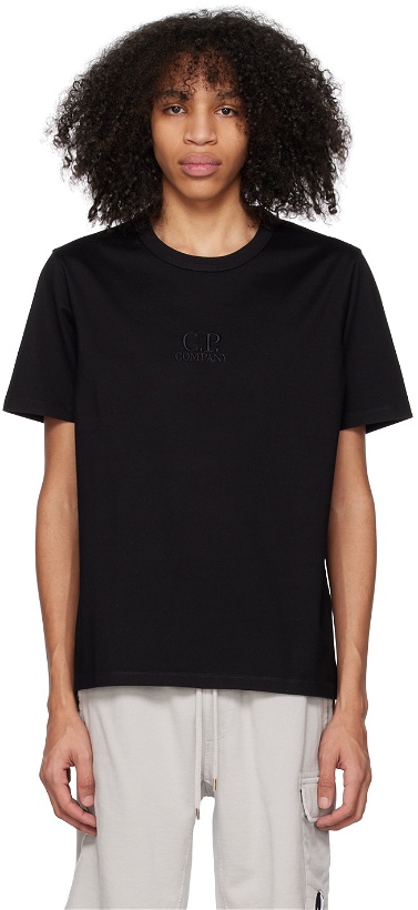 Photo: C.P. Company Black Embroidered T-Shirt