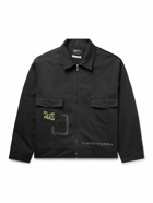 Enfants Riches Déprimés - Embroidered Printed Cotton-Drill Jacket - Black