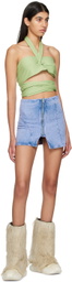 AVAVAV SSENSE Exclusive Purple Denim Miniskirt