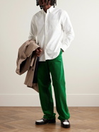 Aspesi - Straight-Leg Cotton-Corduroy Trousers - Green