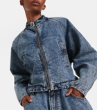 Alaïa Round Racing denim jacket