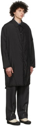 Jil Sander Black Nylon Coat