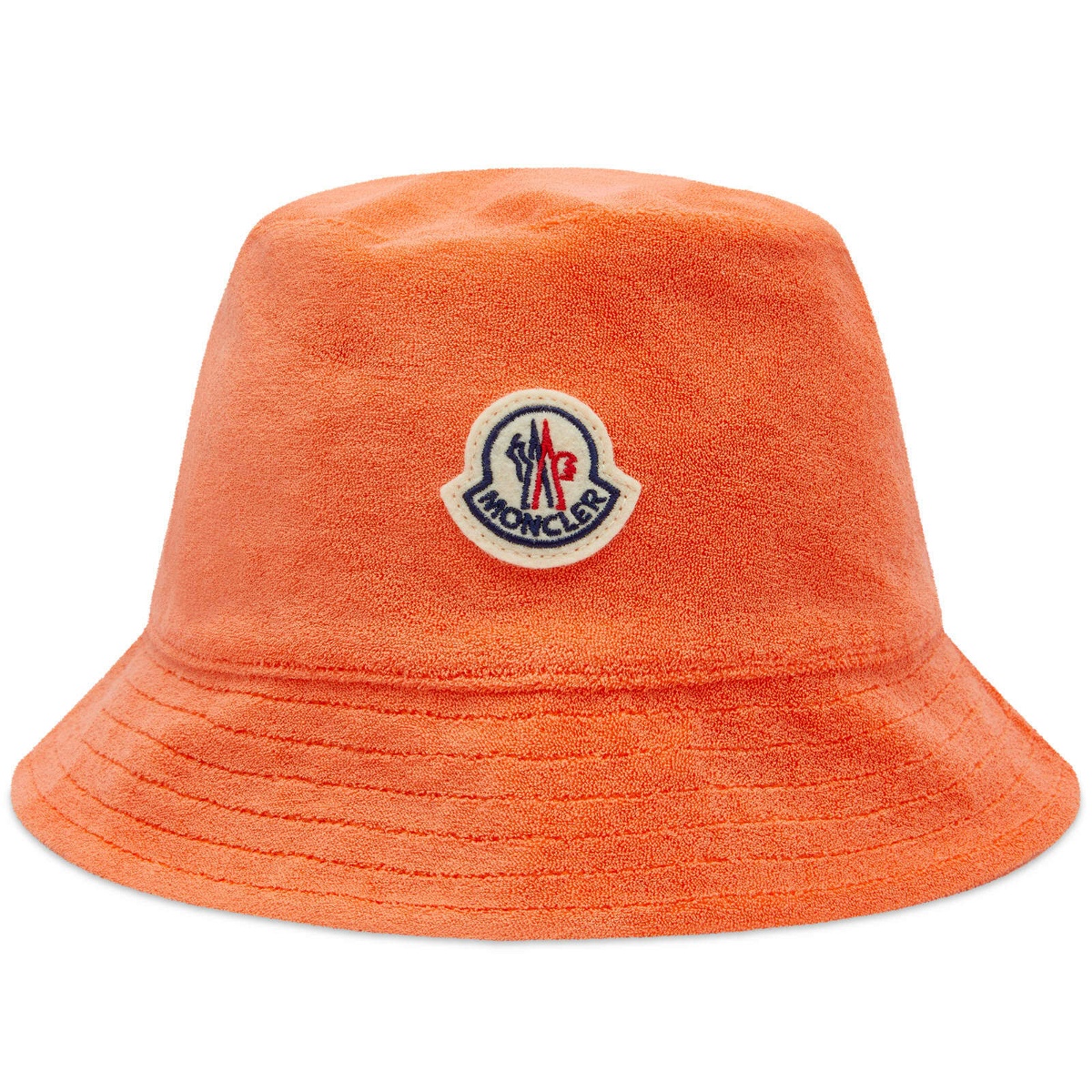 Moncler Women's Logo Bucket Hat in Orange Moncler