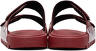 Hugo Red Double Touch-Closure Straps Logo Sandals