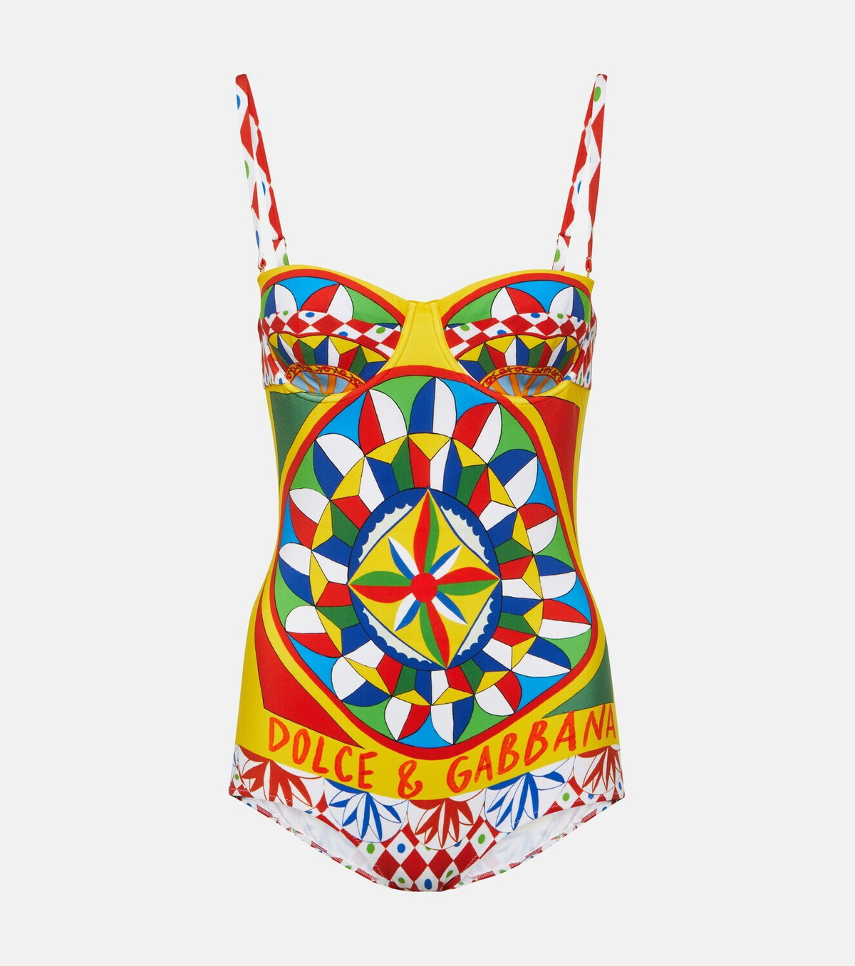 Dolce&Gabbana Carretto cutout swimsuit Dolce & Gabbana