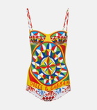 Dolce&Gabbana Carretto cutout swimsuit