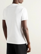 Versace - Slim-Fit Logo-Embroidered Cotton-Jersey T-Shirt - White