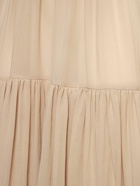 NENSI DOJAKA - Triangle Bra Cutout Belted Long Dress