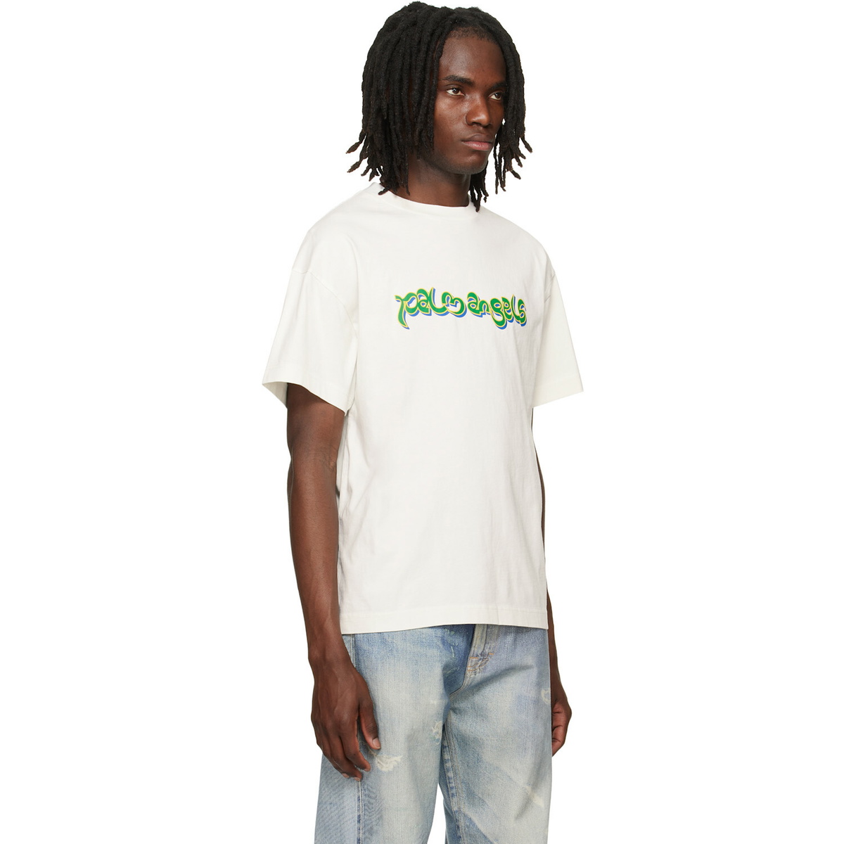 Palm Angels Off-White Thai Logo T-shirt