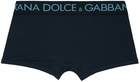 Dolce & Gabbana Navy Two-Way Stretch Boxers