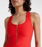 Heidi Klein Zip-up racerback swimsuit