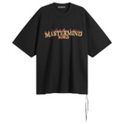 MASTERMIND WORLD Men's Skull On Fire Short Sleeve T-Shirt in Black
