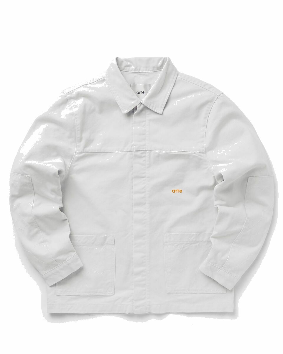 Photo: Arte Antwerp Heart Embroidery Workwear Jacket Grey - Mens - Overshirts