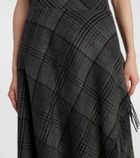 Ralph Lauren Collection Hadia fringed wool midi skirt