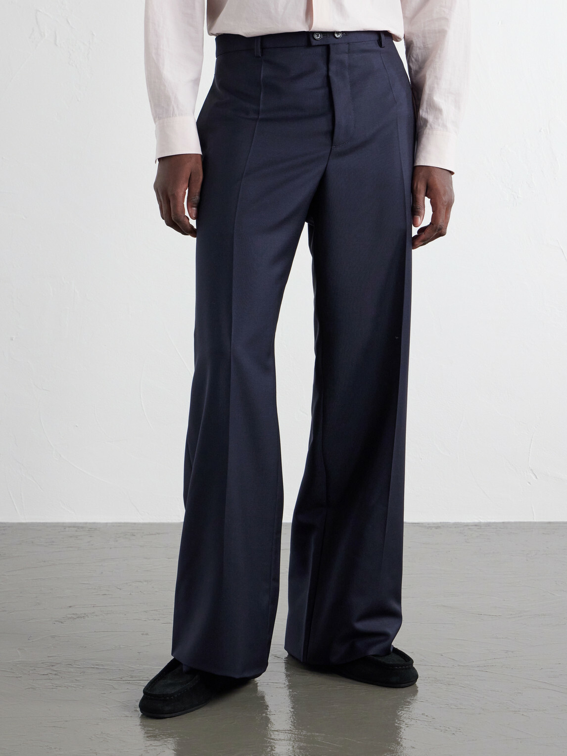 Jil Sander - Straight-Leg Wool and Mohair-Blend Trousers - Blue