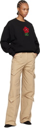 Kenzo Black Kenzo Paris VERDY Edition Embroidered Oversized Sweatshirt