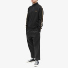 Fred Perry Men's Chequerboard Tape Half Zip Sweat in Black