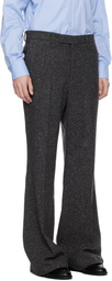 Valentino Gray Wool Trousers