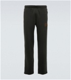 Berluti Embroidered wool-blend trackpants