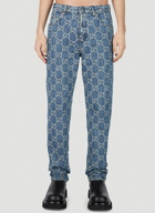 Gucci - GG Jacquard Jeans in Blue