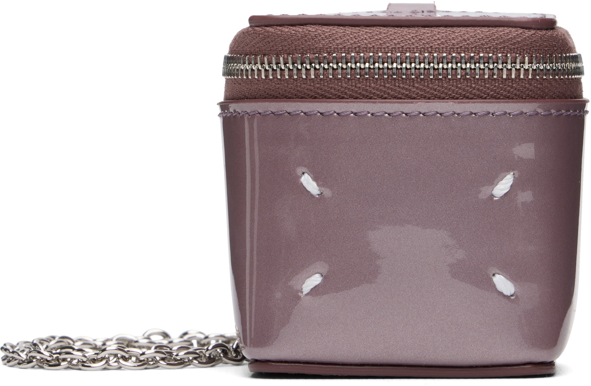Maison Margiela Purple Mini Cube Chain Bag