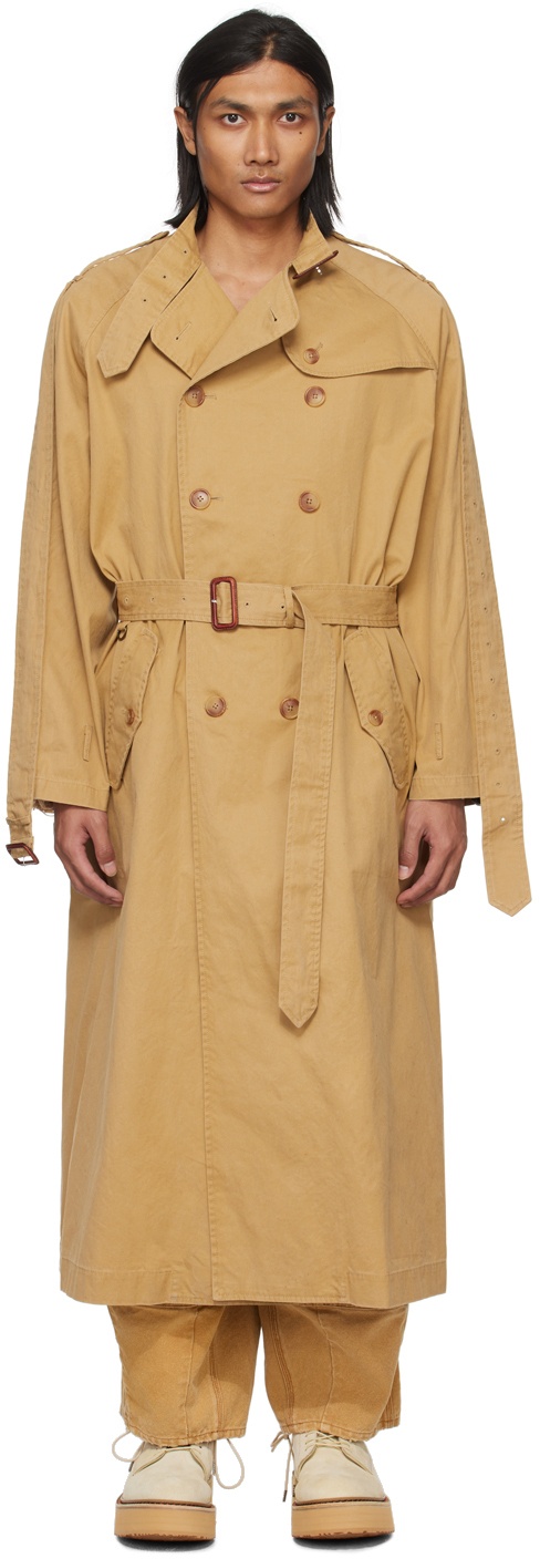Photo: R13 Tan Deconstructed Trench Coat