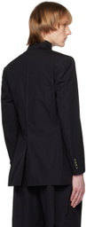 Marina Yee Black Asymmetrical Darts Blazer