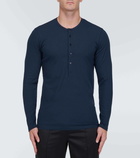 Tom Ford Henley cotton-blend jersey top