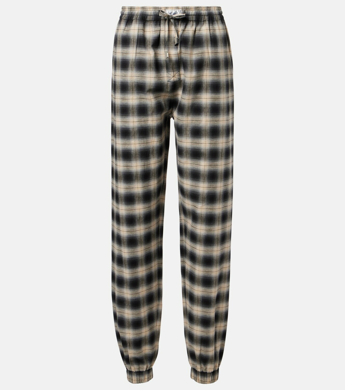 The Attico Checked cotton sweatpants