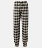 The Attico Checked cotton sweatpants