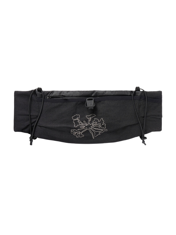 Photo: Portal - Borders Embroidered Ripstop-Trimmed Mesh Belt Bag