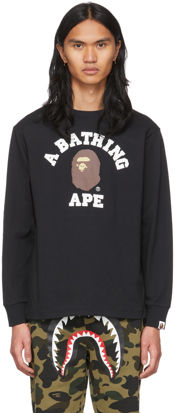 Photo: BAPE Black College T-Shirt