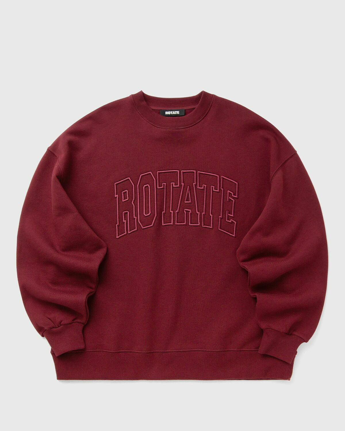 ROTATE Birger Christensen HEAVY SWEAT CREWNECK Red Womens Sweatshirt