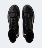 Dolce&Gabbana Suede and leather lace-up boots