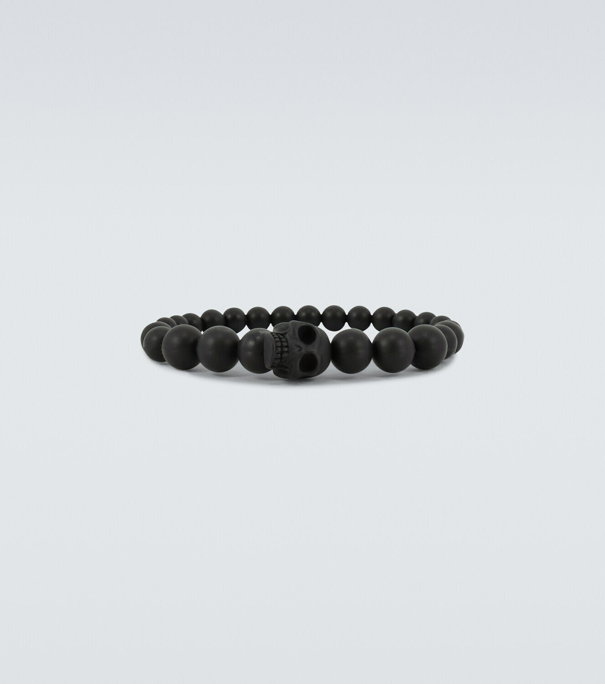 McQueen Skull beaded resin bracelet