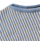 Sease - Ketch Slim-Fit Ribbed Cotton Sweater - Blue