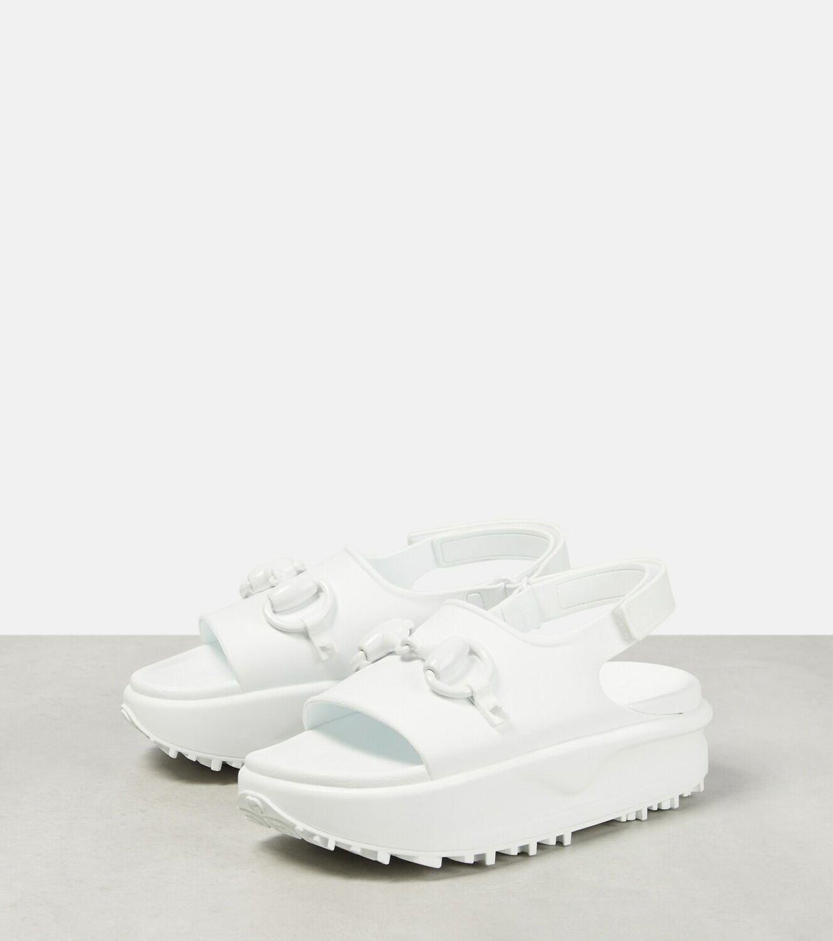 Gucci Horsebit rubber platform sandals Gucci