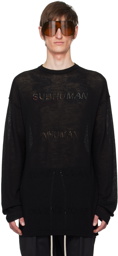 Rick Owens Black Oversize Sweater