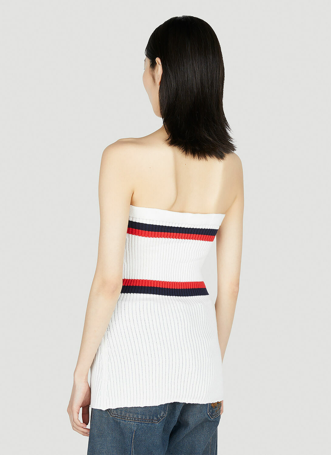 Meryll Rogge Ribbed Bustier Top
