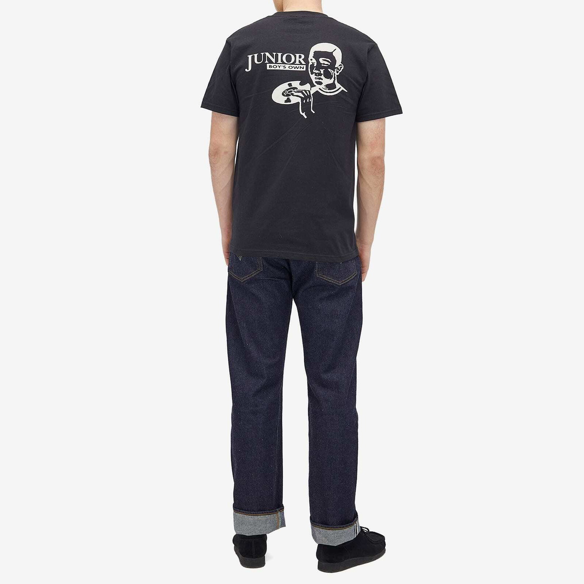 Boys Own Men's Classic Junior Logo Print T Shirt in Black