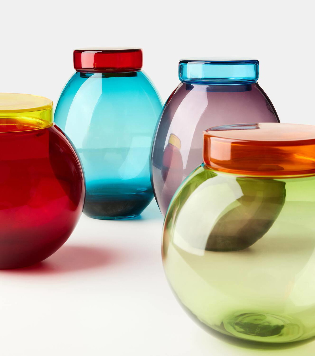 Polspotten Bloated Caps And Jars set of 4 containers