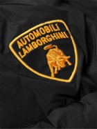Rhude - Lamborghini Logo-Embroidered Nylon Hooded Padded Jacket - Black